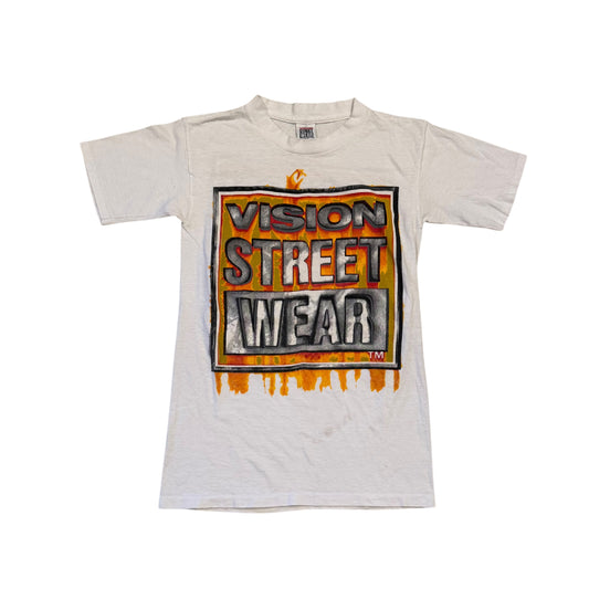 Vision Street Wear Flame Logo T-Shirt (Small)