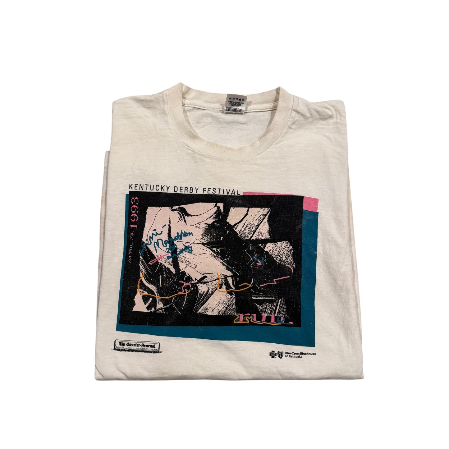 Kentucky Derby Festival T-Shirt TRASHED 90s (XL) [ REAL SHOPPER EXCLUSIVE ]