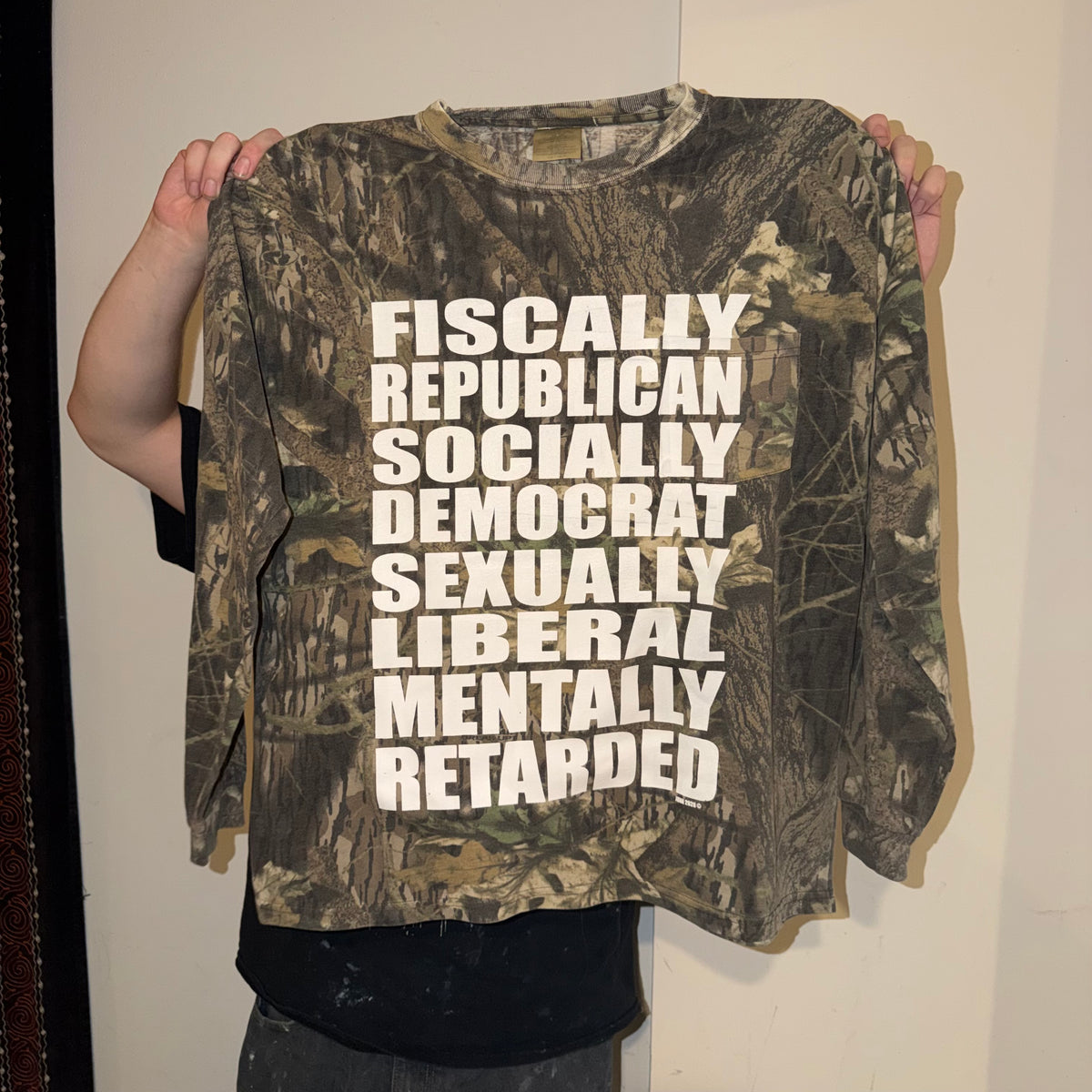 Fiscally Republican 1/1 Camo Long Sleeve T-Shirt (XL)
