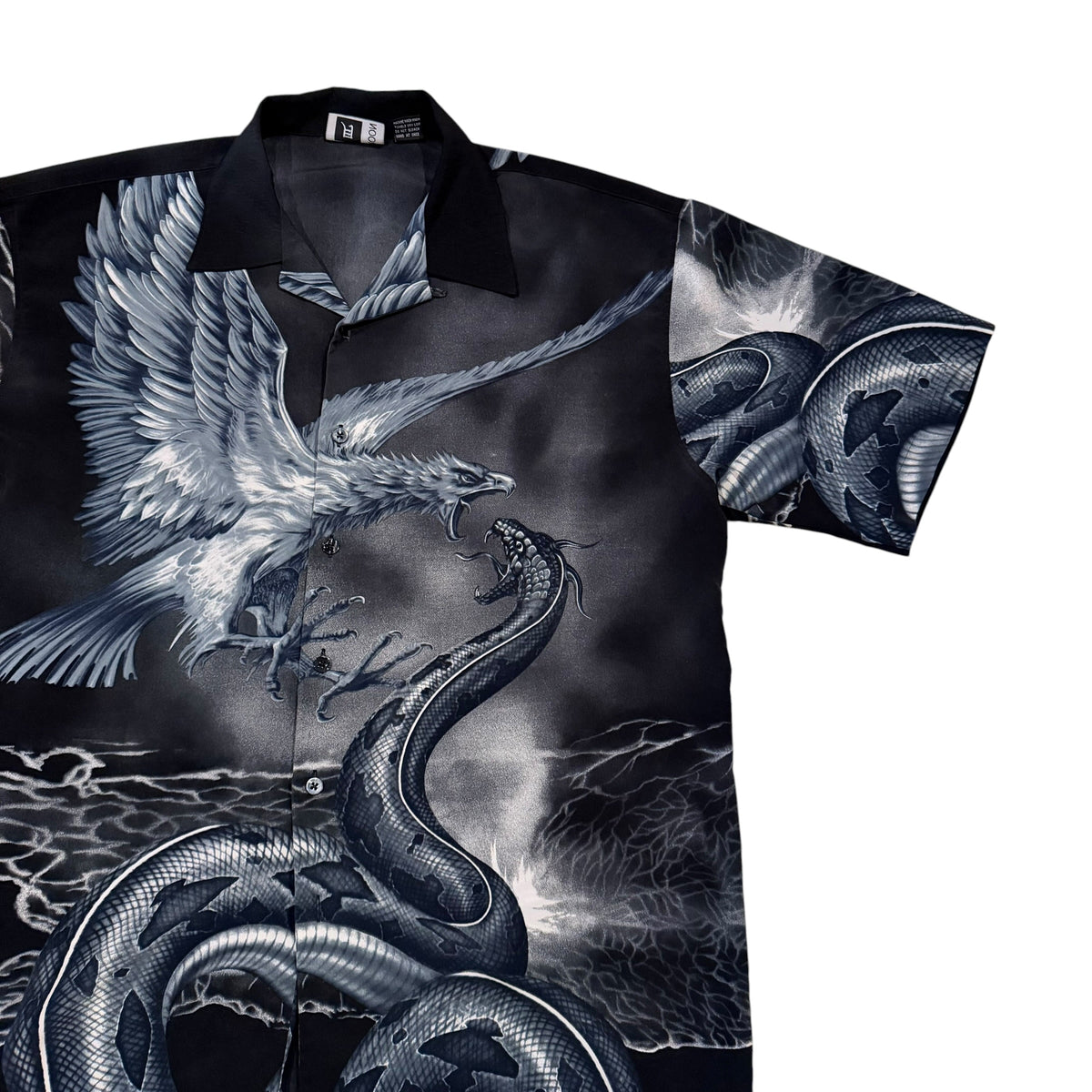 Eagle And Serpent Button Up T-Shirt (Fits XL) PERSONALS COLLECTION