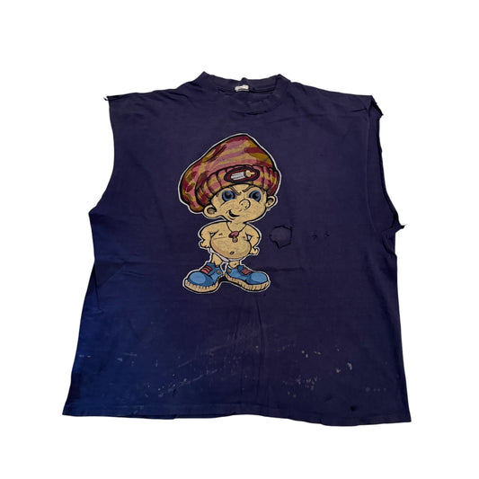 Shroom Baby Thrashed Cut Off T-Shirt 90s (XL) PERSONALS COLLECTION