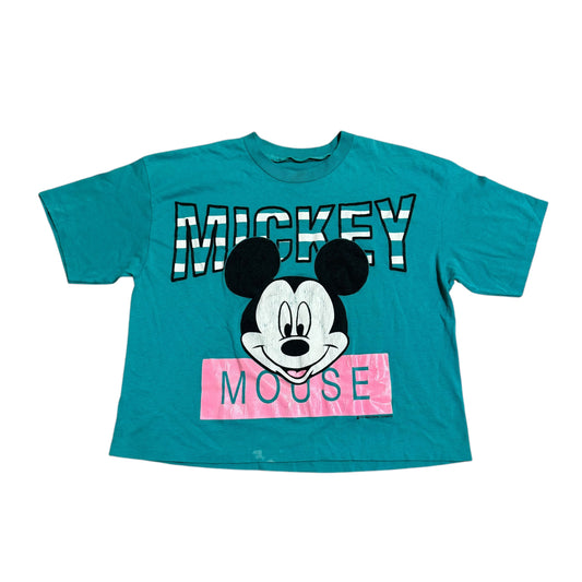 Mickey Mouse Cropped T-Shirt 90s (Large) [REAL SHOPPER EXCLUSIVE ]