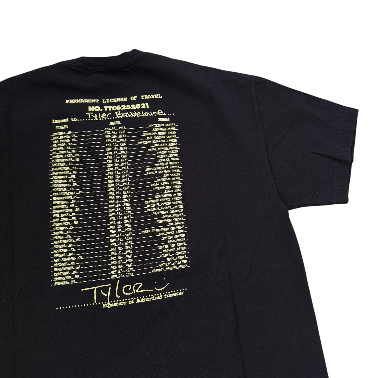 Tyler, The Creator Call Me If You Get Lost Tour T-Shirt (XL)
