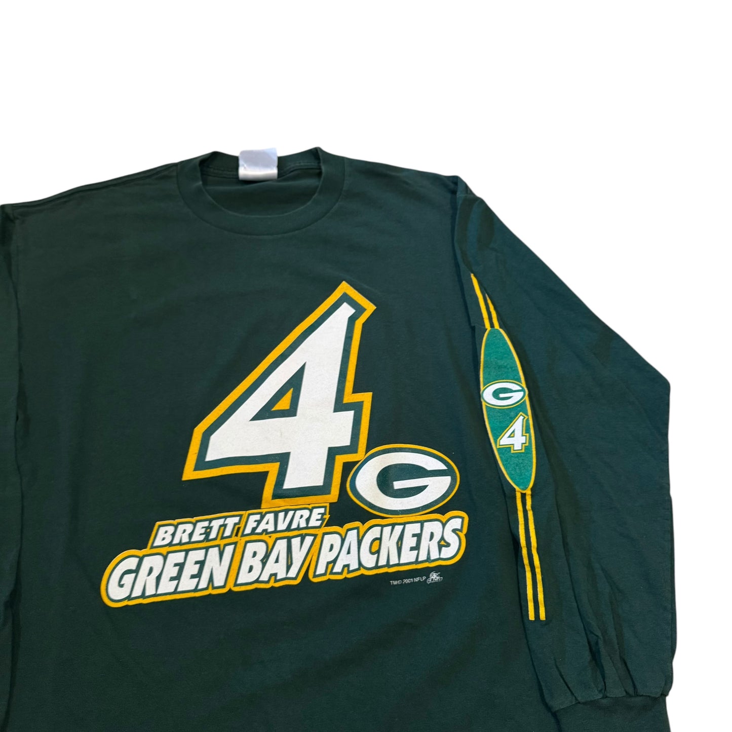 Green Bay Packers Long Sleeve T-Shirt 2001 (Large) [ REAL SHOPPER EXCLUSIVE ]
