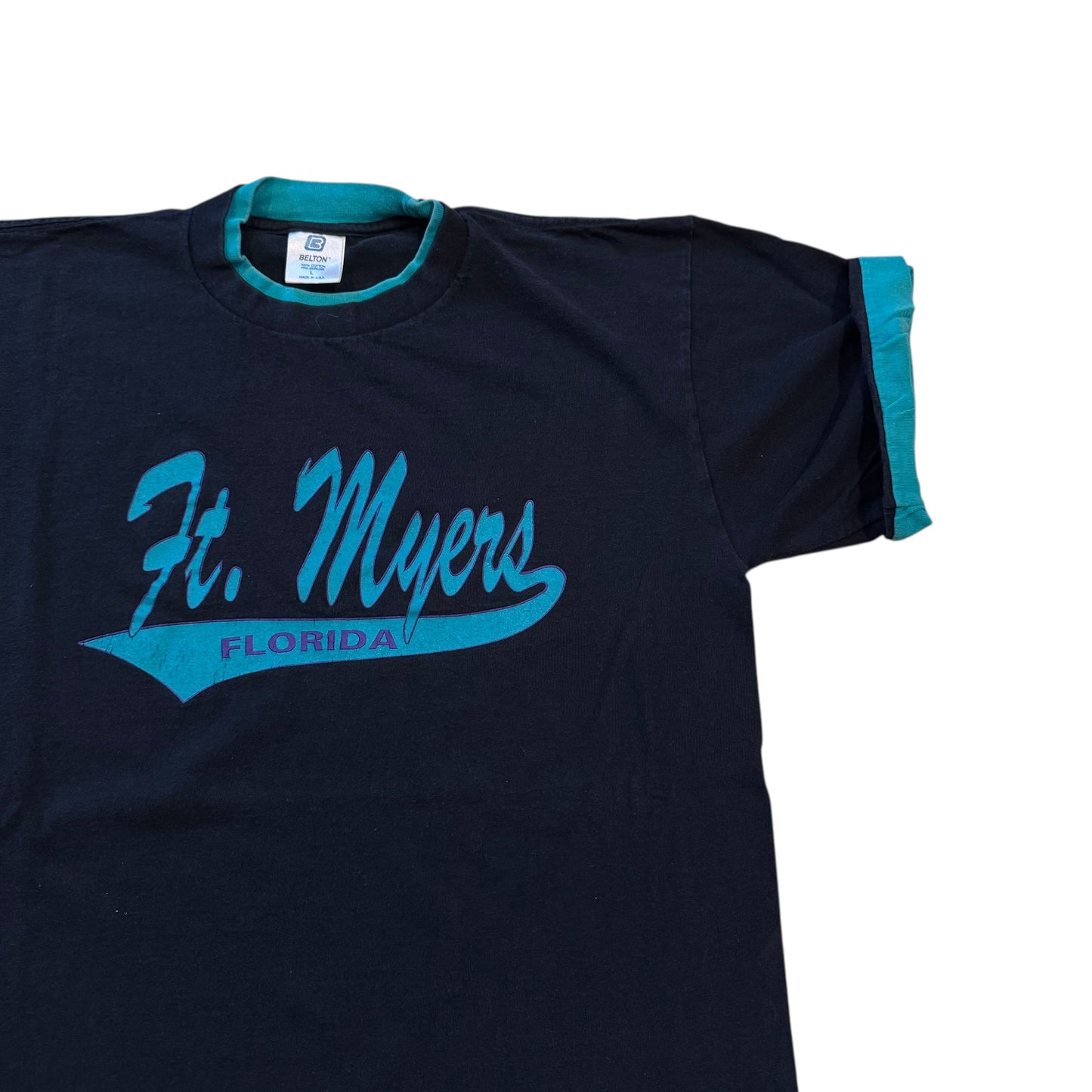 Ft. Myers Florida T-Shirt 90s (Large) [ REAL SHOPPER EXCLUSIVE ]