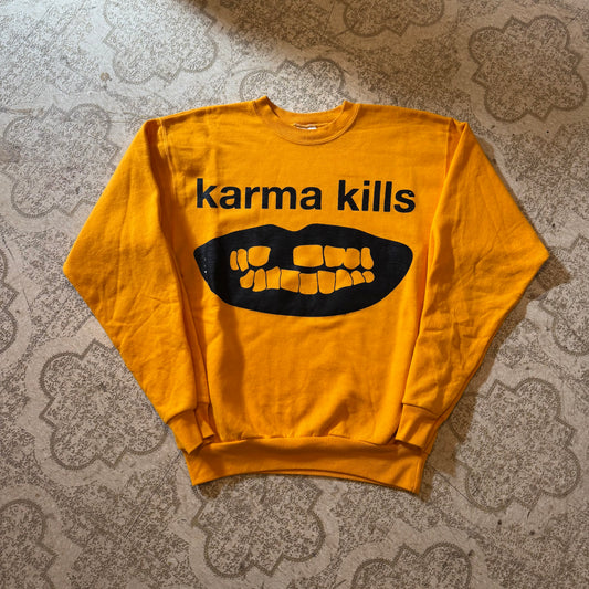 Karma Kills 1/1 Mustard Crewneck (Small)