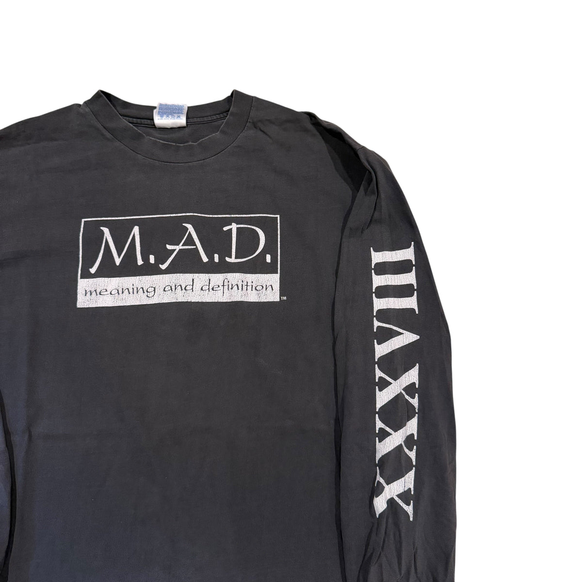Mad Meaning And Definition Thrashed Long Sleeve 90s (XL)  PERSONALS COLLECTION
