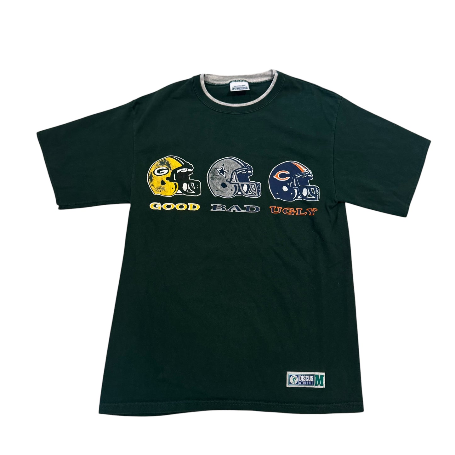Green Bay Packers Good, Bad, And Ugly T-Shirt 90s (Medium) [ REAL SHOPPER EXCLUSIVE ]
