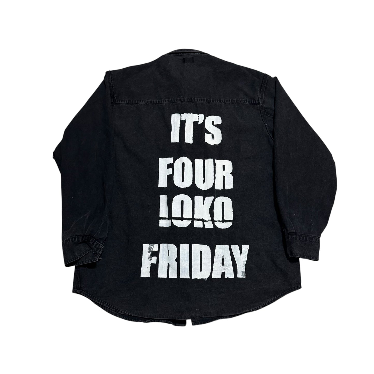 Four Loko Friday 1/1 Reversible Denim Shirt (Large)