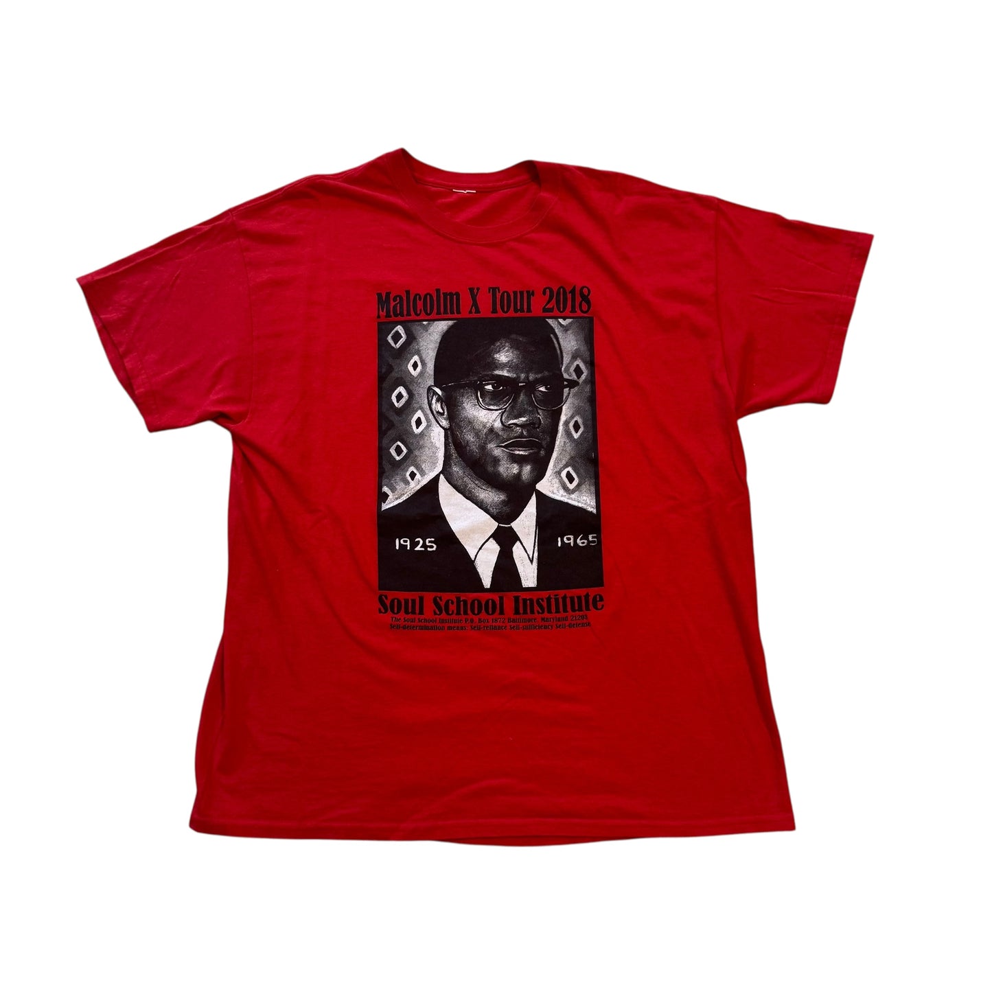 Malcom X Soul School Institute T-Shirt 2018 (XL) [ REAL SHOPPER EXCLUSIVE ]
