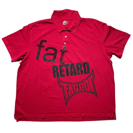 Fat Retard Faggot And I Have A Gun 1/1 Polo T-Shirt (XXXXL) HARDCORE THOUGHTS X JUNA COLLAB