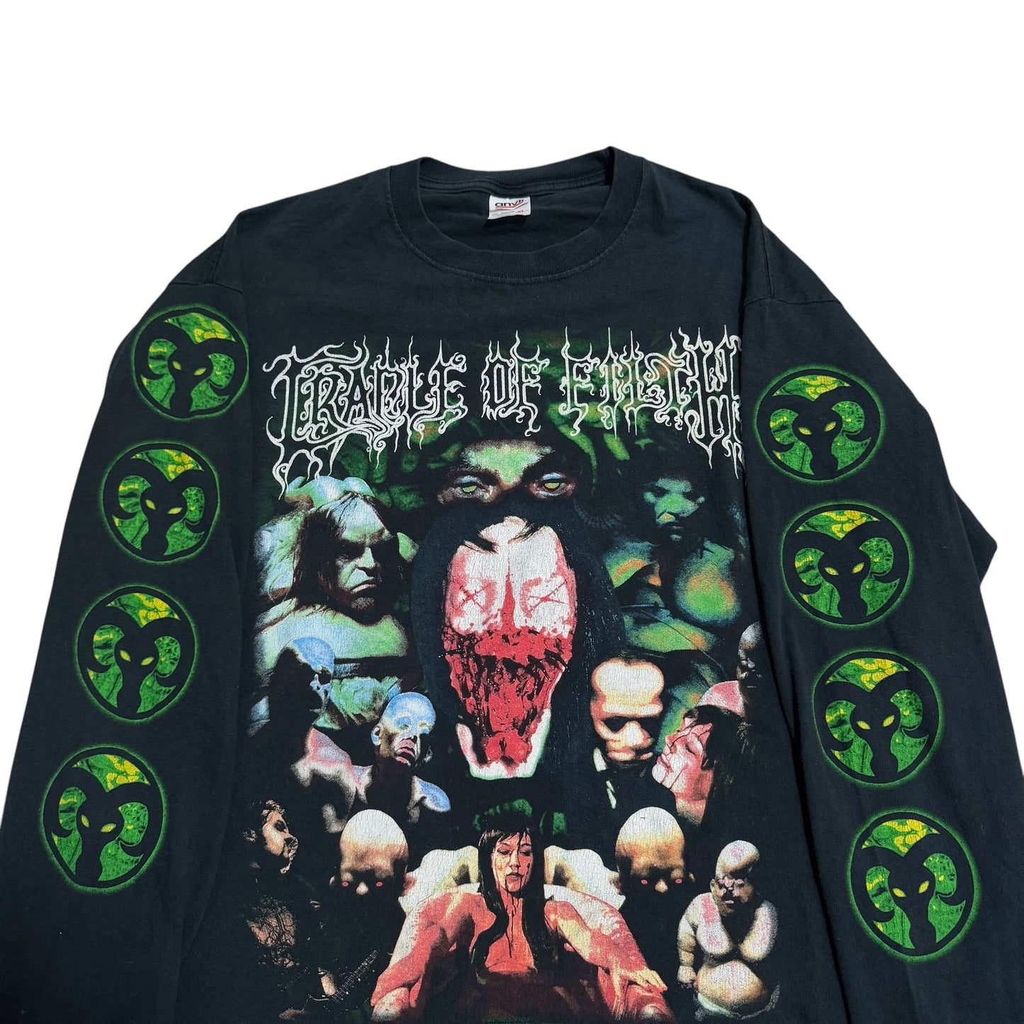 Cradle Of Filth Canvas For A Lick Of Pain Long Sleeve T-Shirt 1999 (XL)