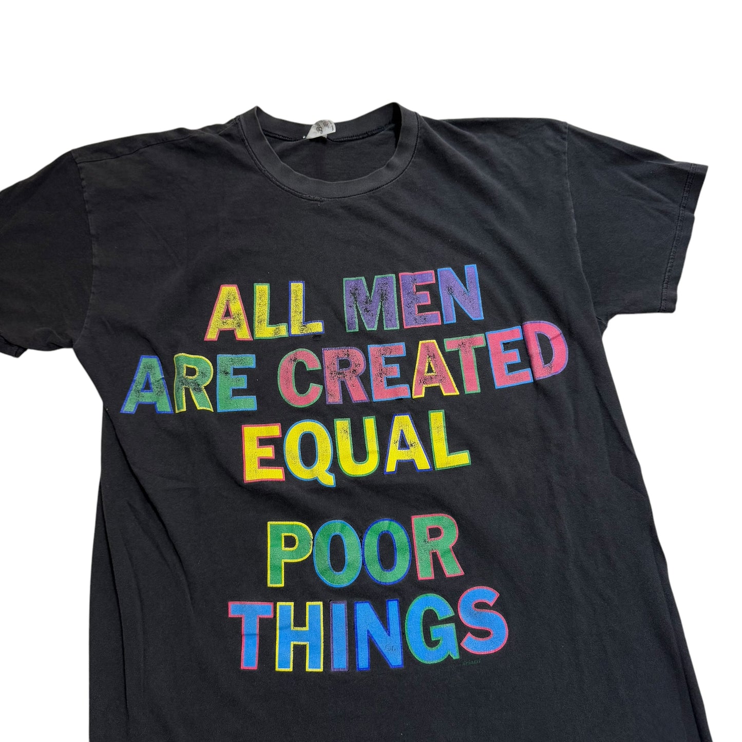 All Men Are Created Equal THRASHED T-Shirt (Long XL) PERSONALS COLLECTION