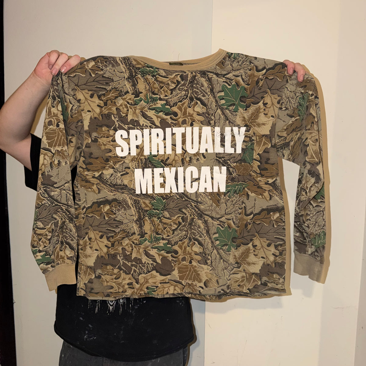 Spiritually Mexican Camo Long Sleeve T-Shirt (XL)