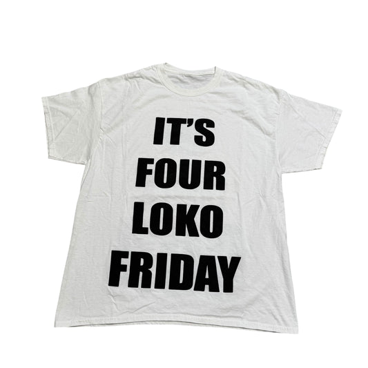 Four Loko Friday White T-Shirt (XL)