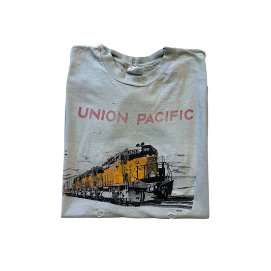 Union Pacific Savanah Georgia T-Shirt 80s THRASHED AND FUKED (XL)