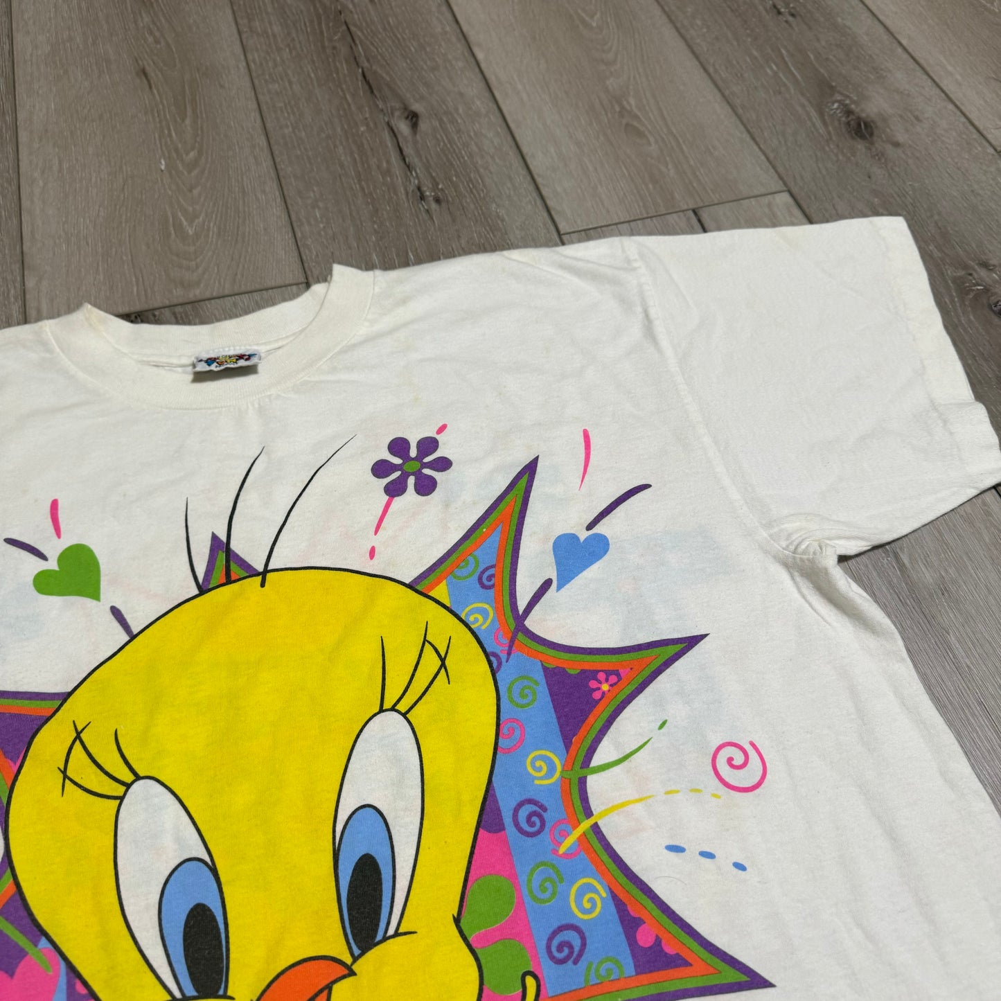 Looney Tunes Tweety Bird T-Shirt 90s (Large)