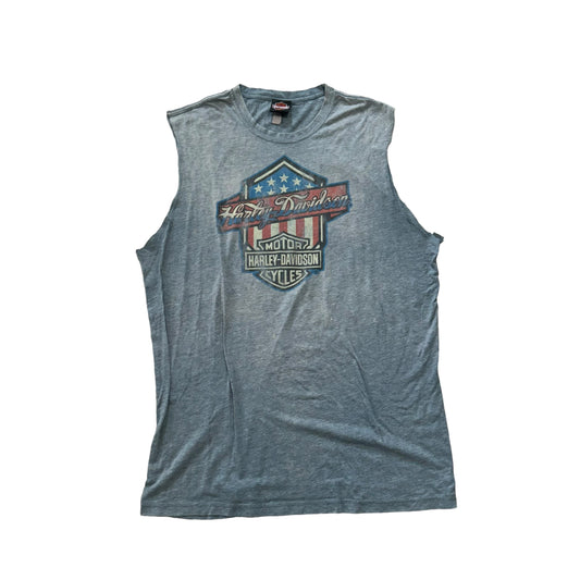 Harley Davidson Cut Off T-Shirt (XXL) [ REAL SHOPPER EXCLUSIVE ]