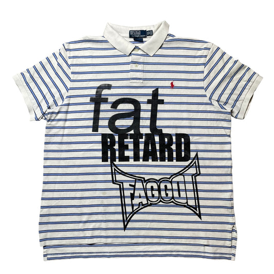Fat Retard Faggot And I Have A Gun 1/1 Polo T-Shirt (XXL) HARDCORE THOUGHTS X JUNA COLLAB