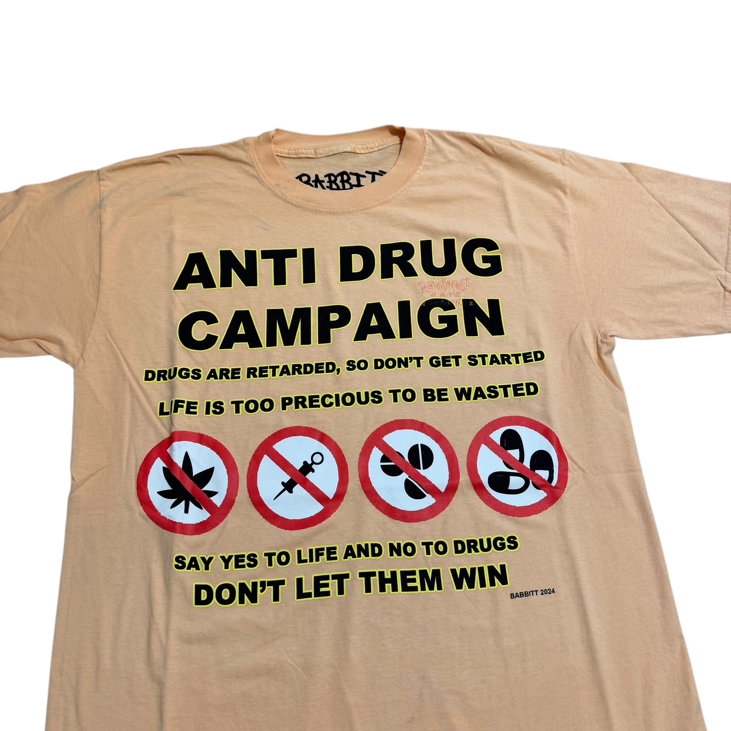 Babbit Anti Drug Campaign 1/1 T-Shirt (XXL) PERSONALS COLLECTION