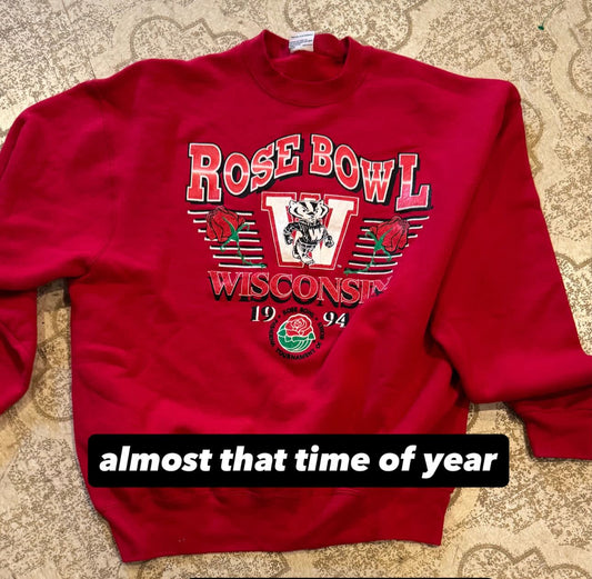 Wisconsin Badgers Rose Bowl Crewneck 90s (XXL)