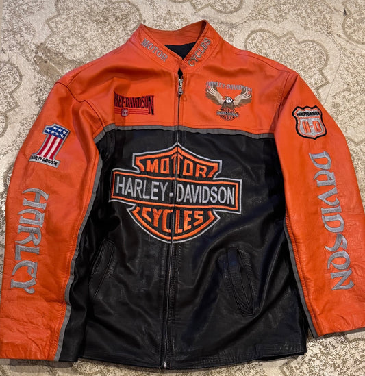 Harley Leather Jacket (Fits XL)