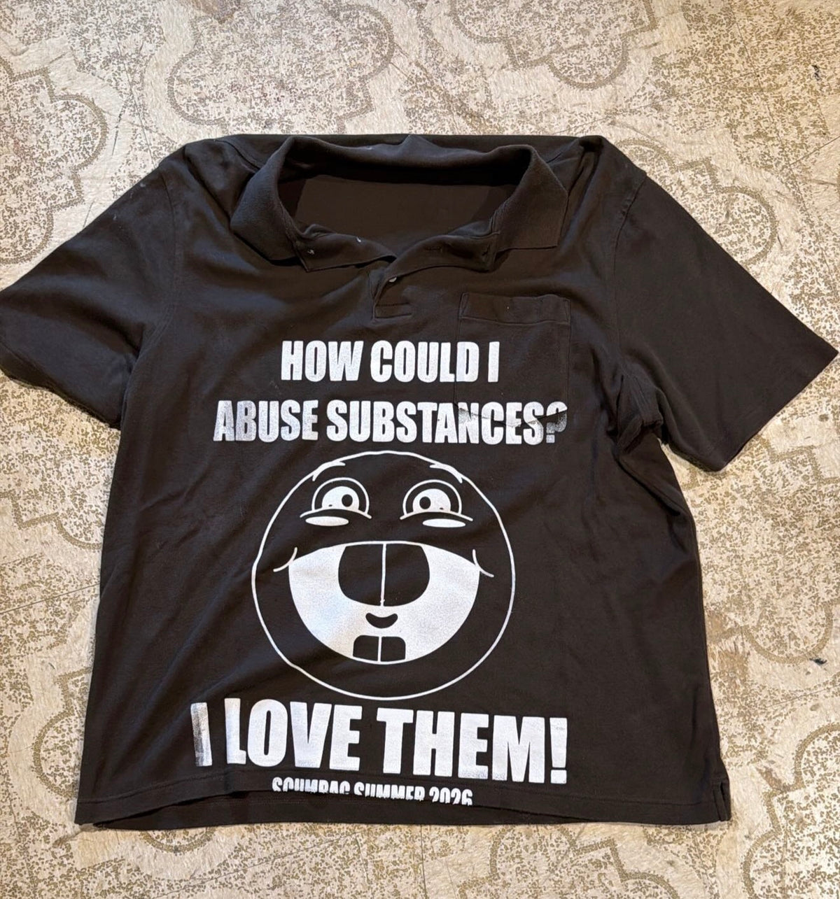 How Could I Abuse Substances Polo T-Shirt (Large)