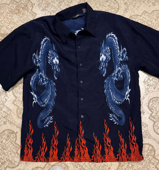 Dragon Button Up 2000s (XL)