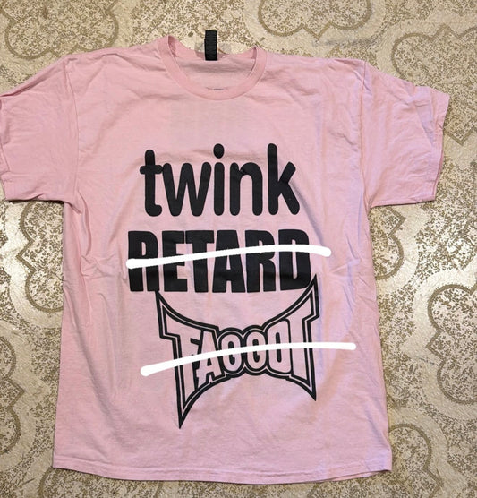 Twink Retard faggot T-Shirt (Large)