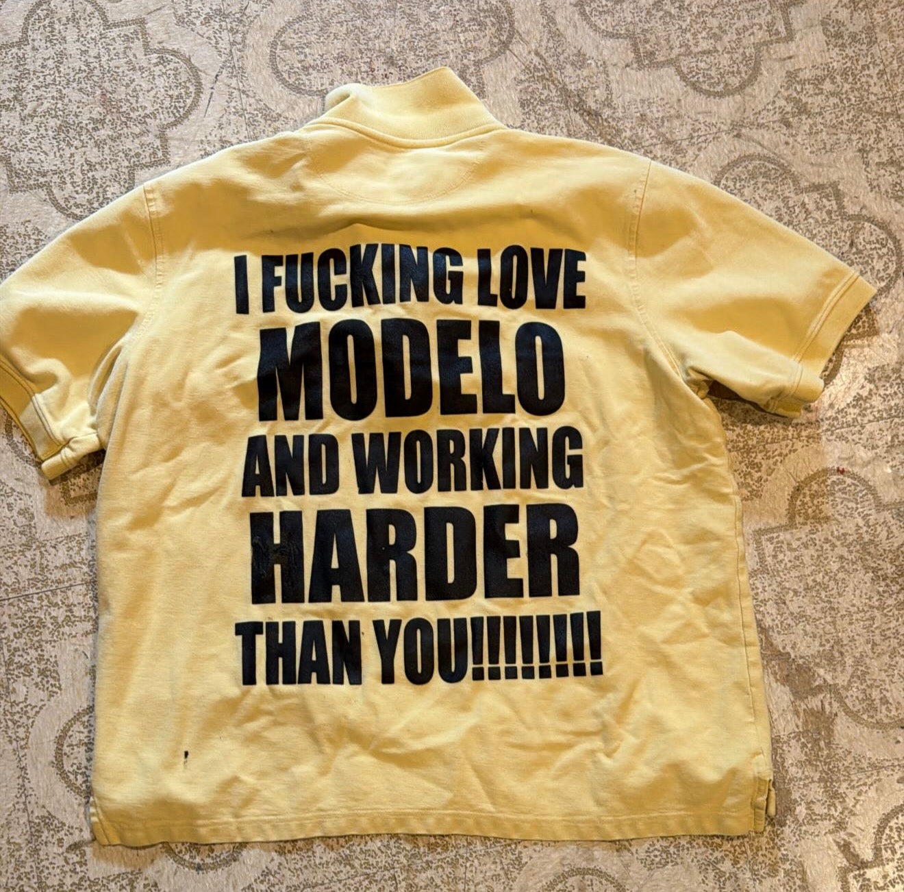 I fucking love modelo polo t-shirt (XL)