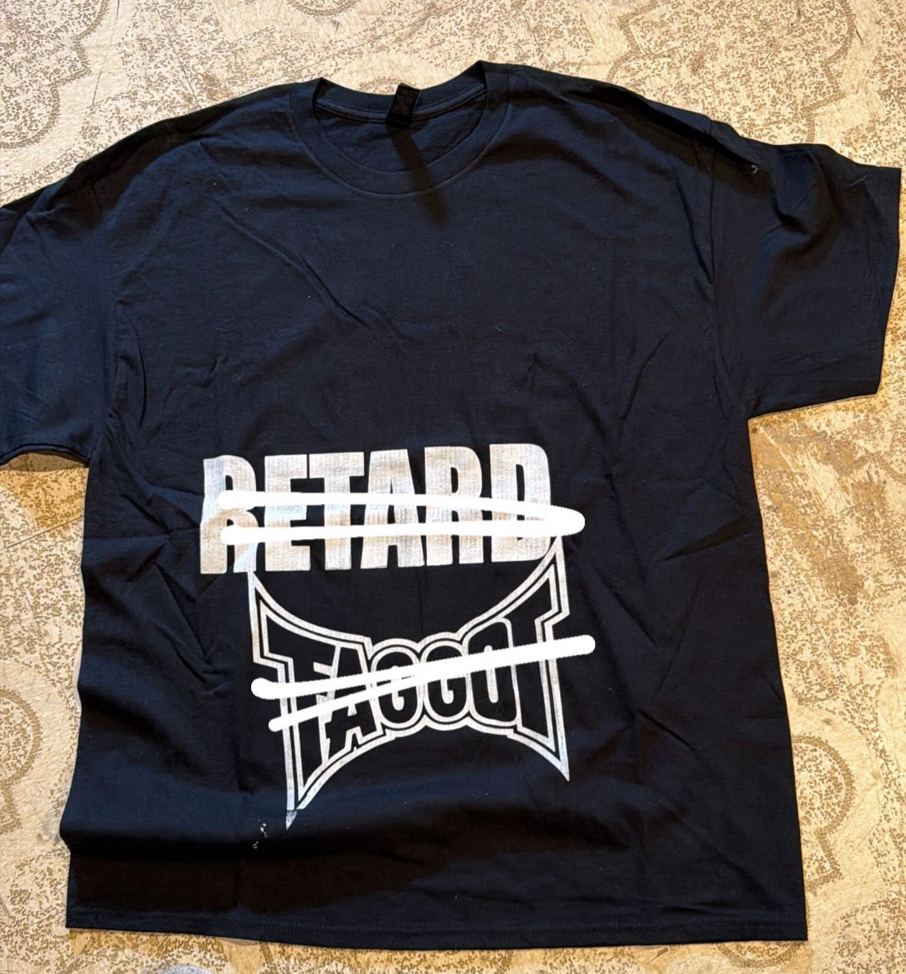 Retard Faggot And I Have A Gun T-Shirt (XL)