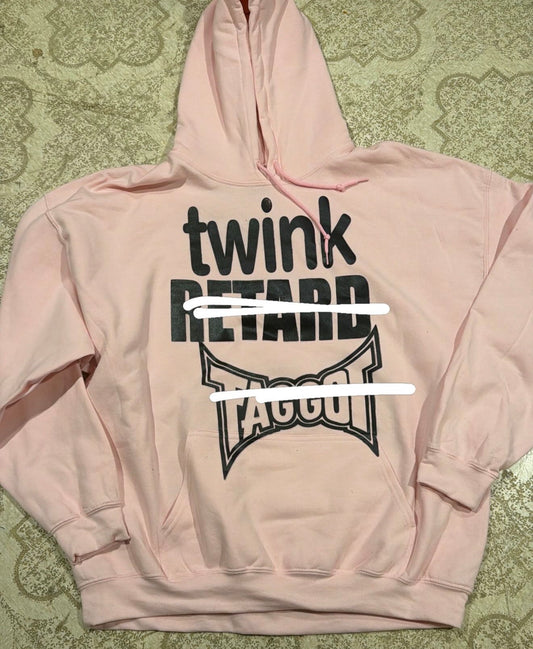 Twink Retard Faggot Hoodie (XXL)