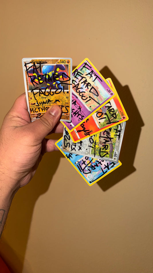 Fat Retard Faggot Cards