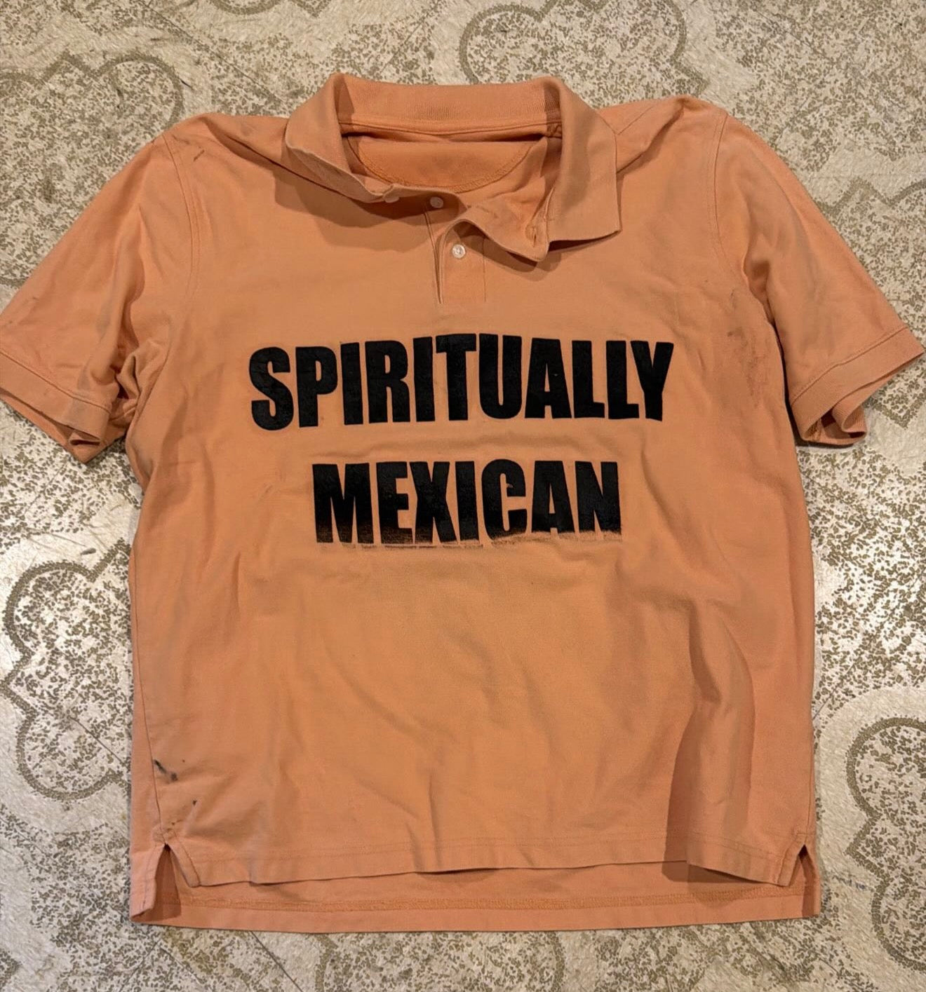 Spiritually Mexican Polo T-Shirt (Large)