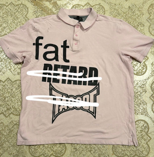 Fat Retard Faggot Polo (XL)