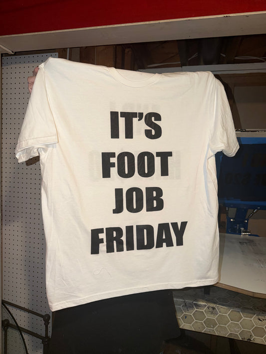 It’s Foot Job Friday And I Have $20 T-Shirt French Tip White