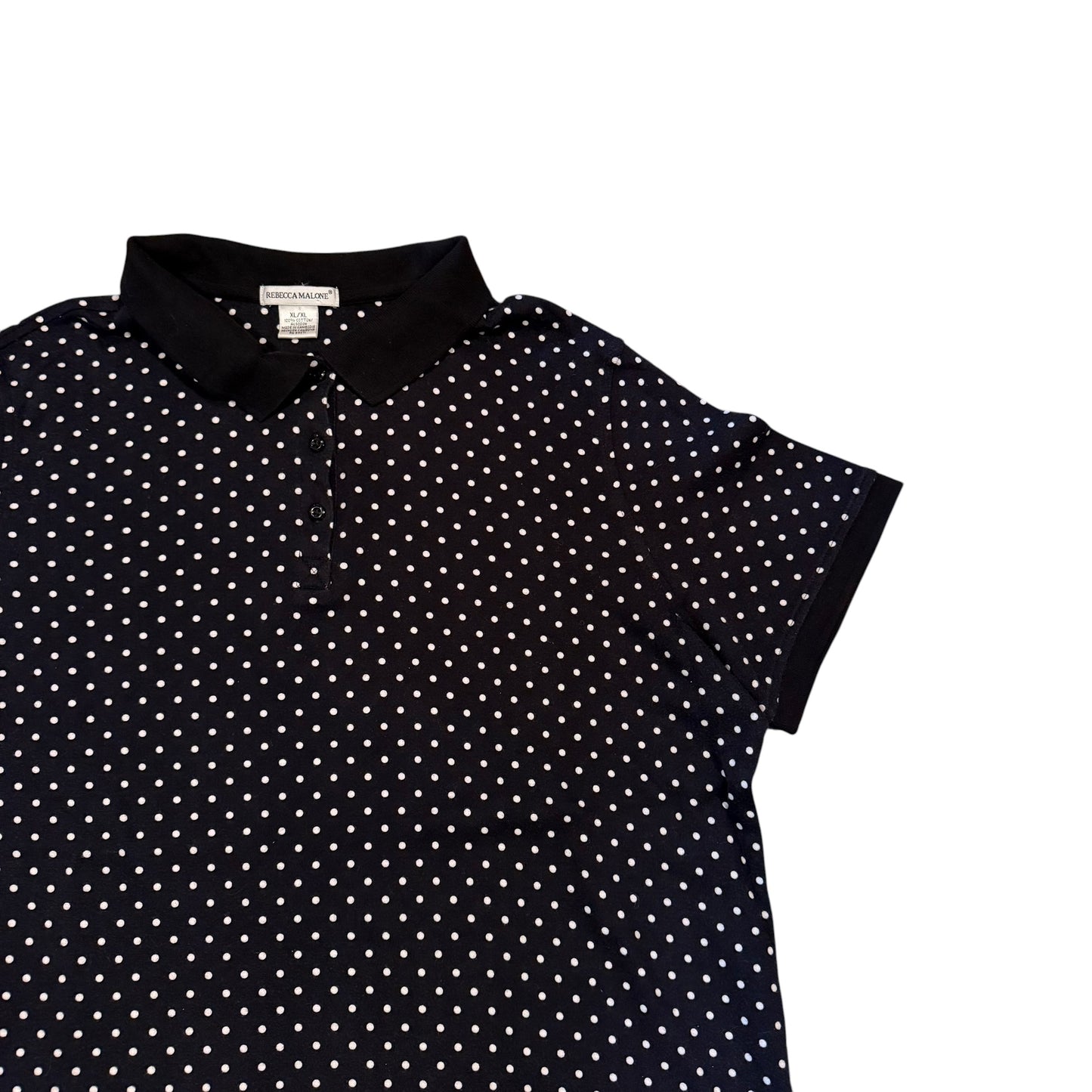 Polka Dot Polo T-Shirt (Boxy XL) PERSONALS COLLECTION
