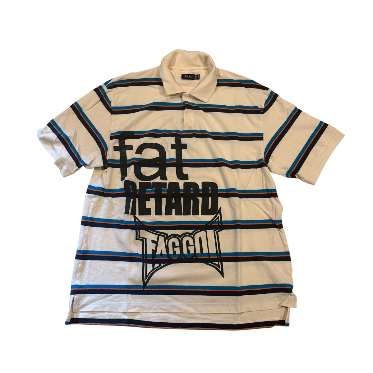 Fat Retard Faggot Polo T-Shirt (XXL) PERSONALS COLLECTION