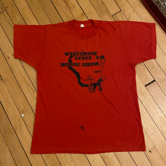 Wisconsin State Horse Show T-Shirt 80s (Large)