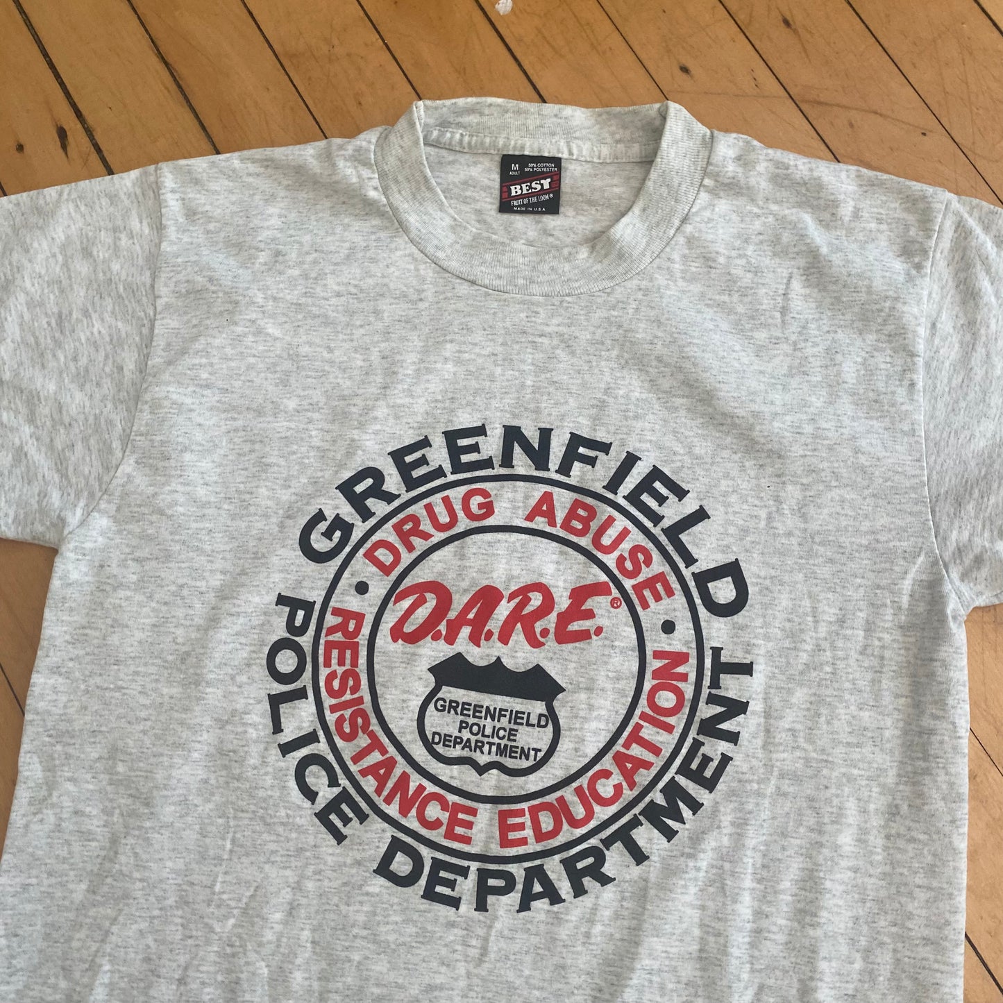 DARE Greenfield Police Department T-Shirt 90s (Medium)