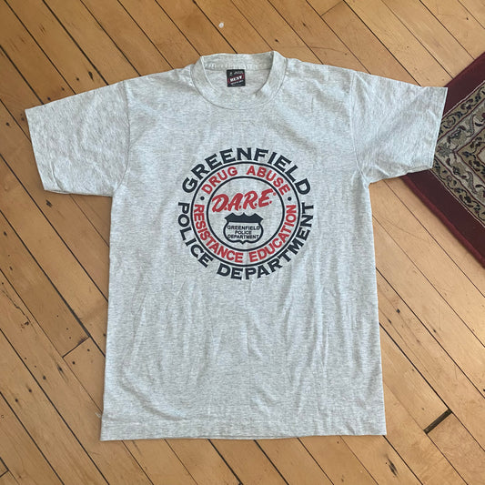 DARE Greenfield Police Department T-Shirt 90s (Medium)