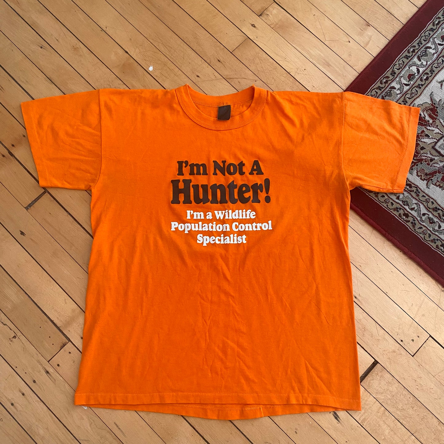 I’m Not A Hunter! T-Shirt 80s (XL)